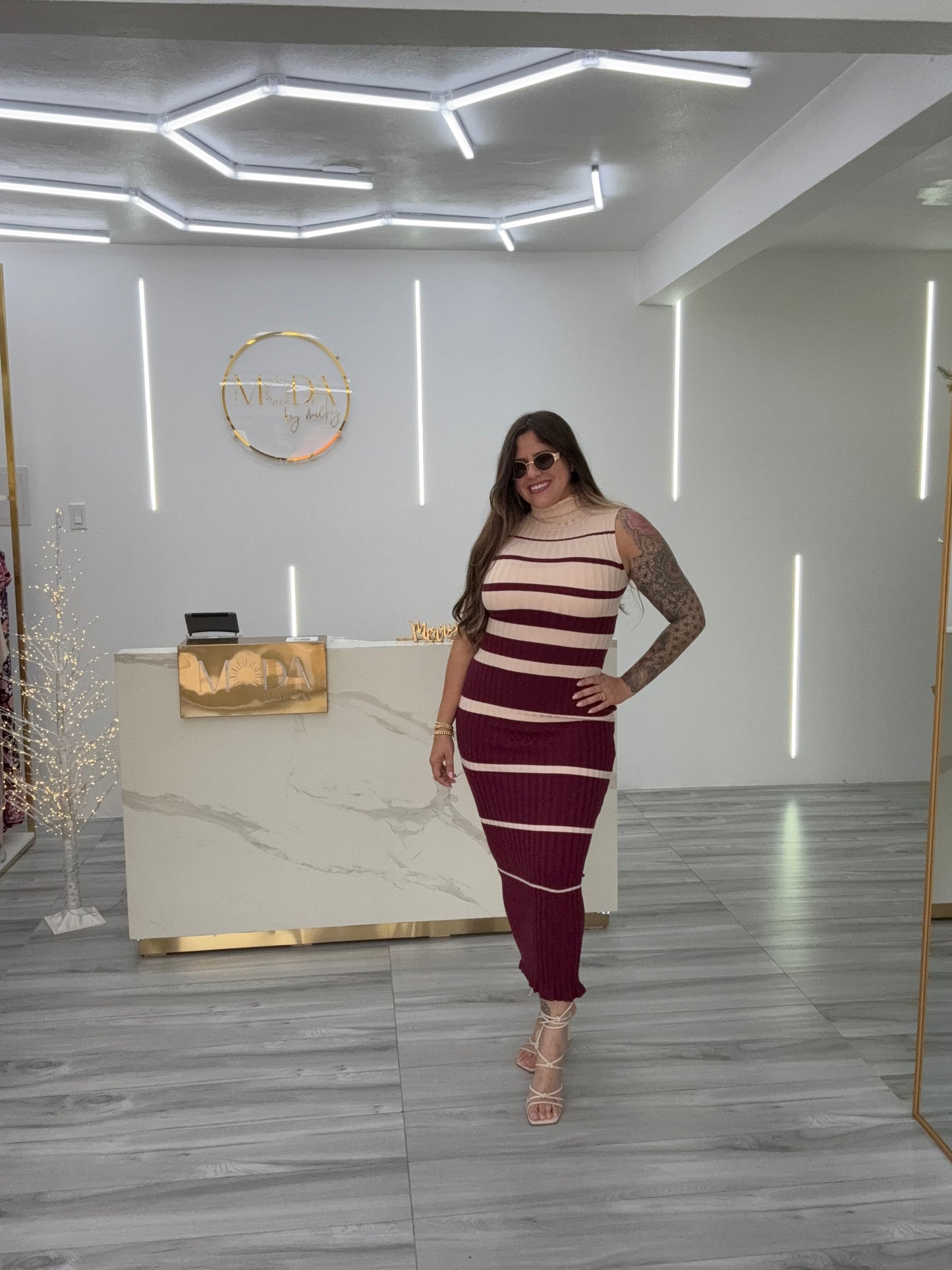 TURTLE MAXI SWEATER DRESS