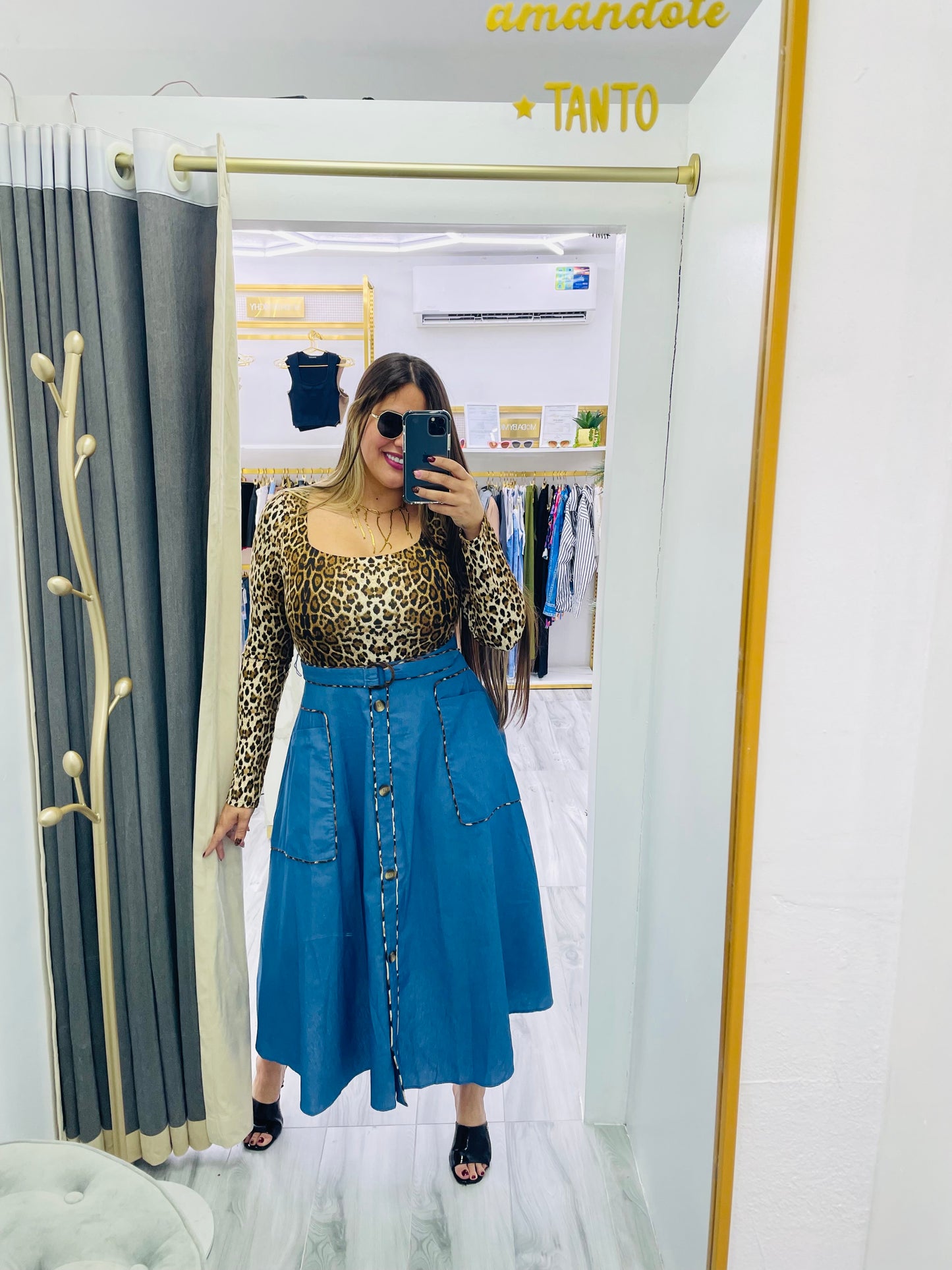 Dress Animal Print / Denim