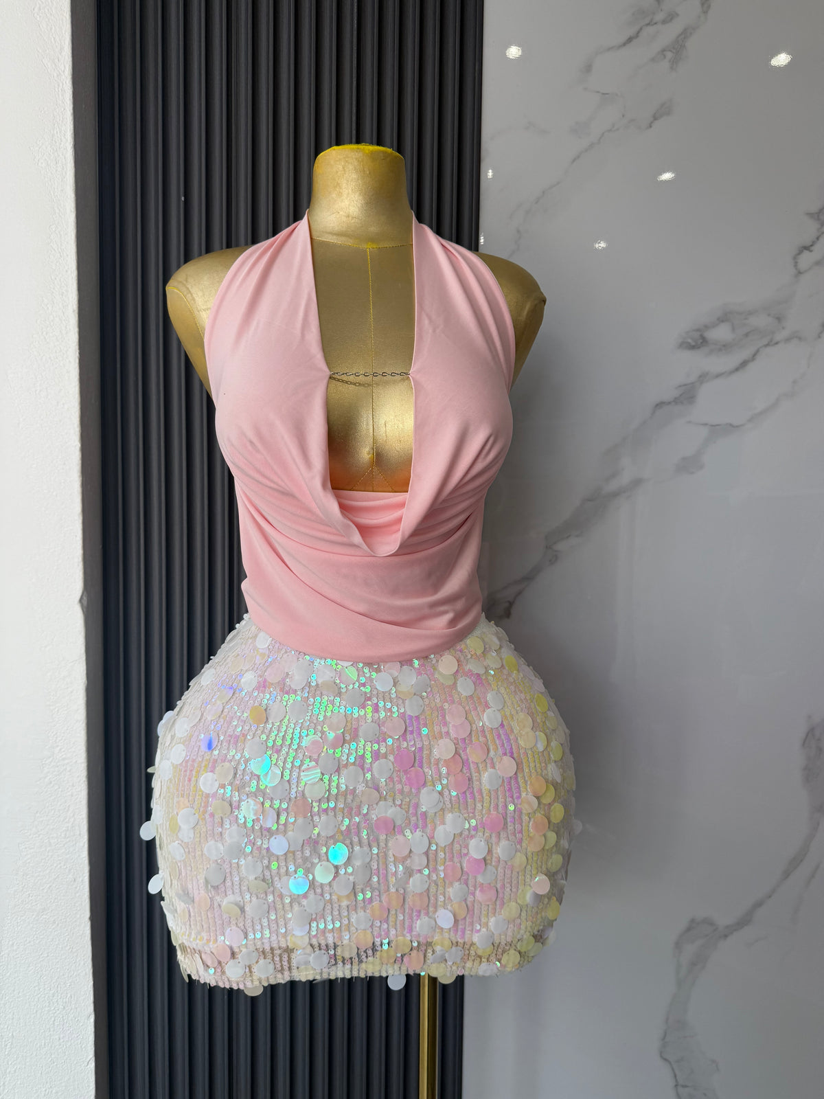 Top Halter Drape