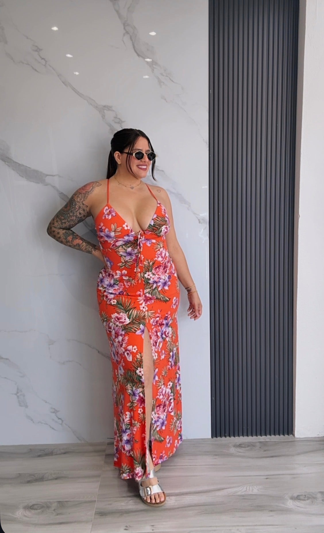 Tropical Bloom Maxi Dress