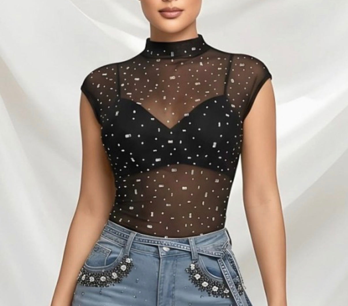 Starlight Mesh Top