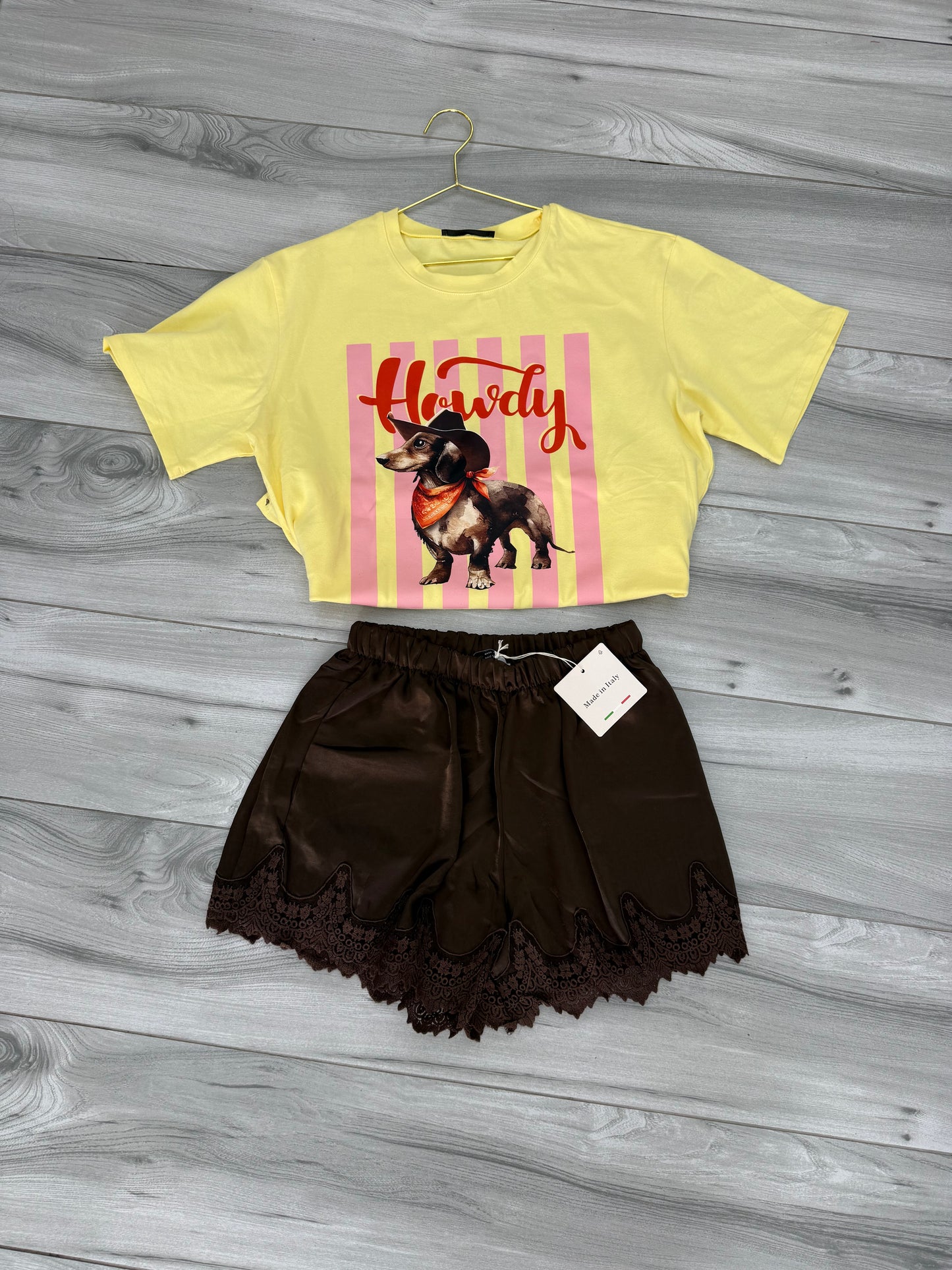 🐶 Howdy Dog Crop Tee