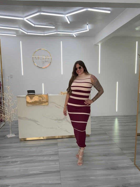 TURTLE MAXI SWEATER DRESS