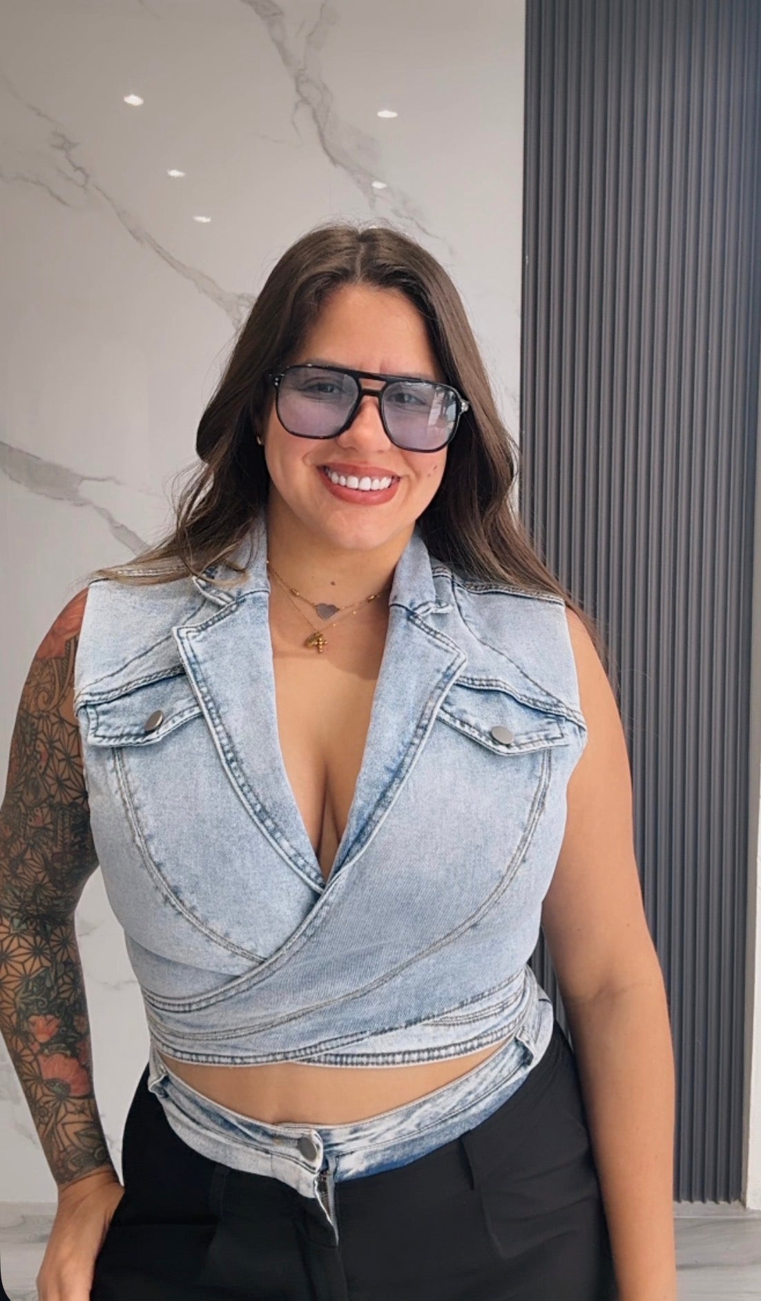 Denim Top