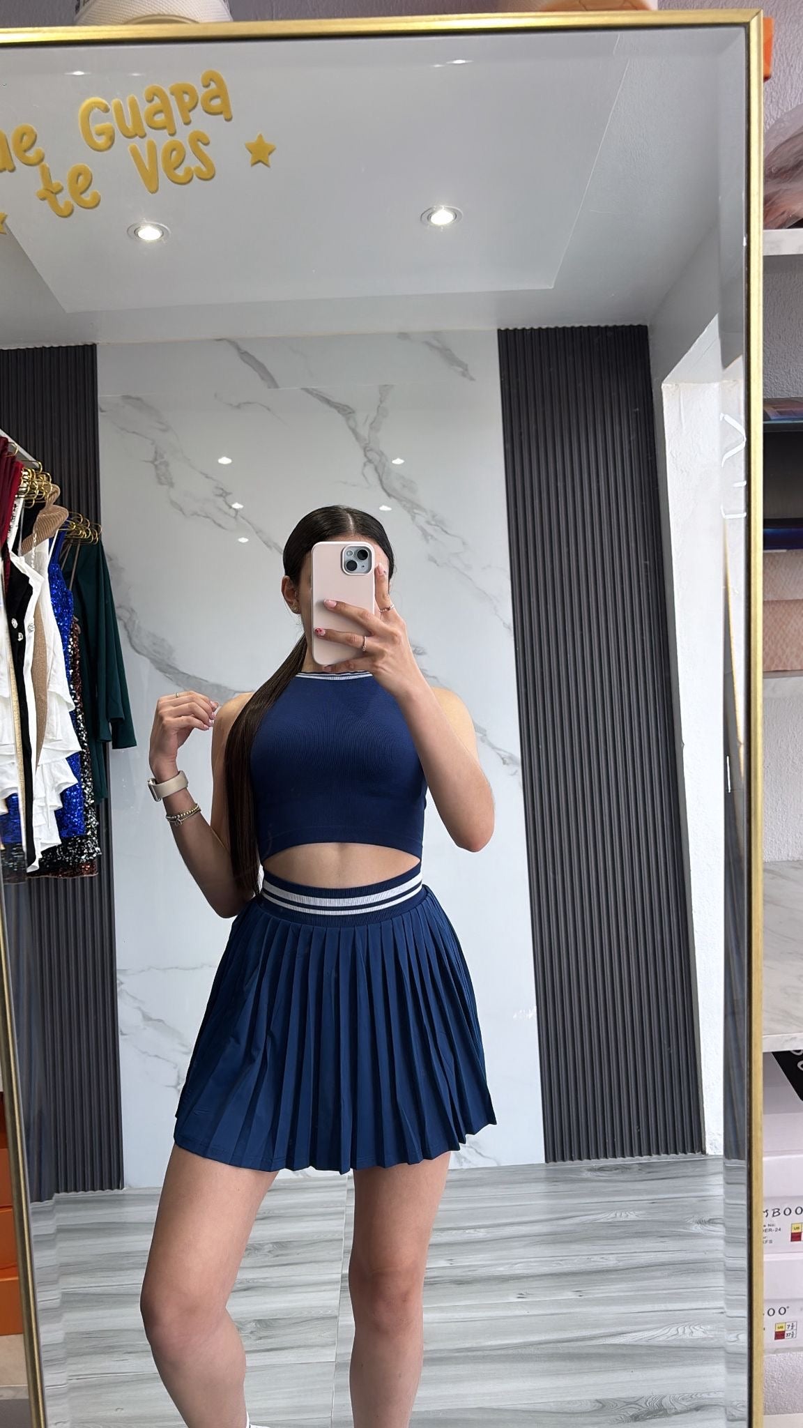 Set Tennis Plisado Sporty Chic