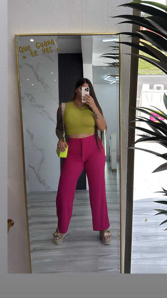 Fuchsia Pants
