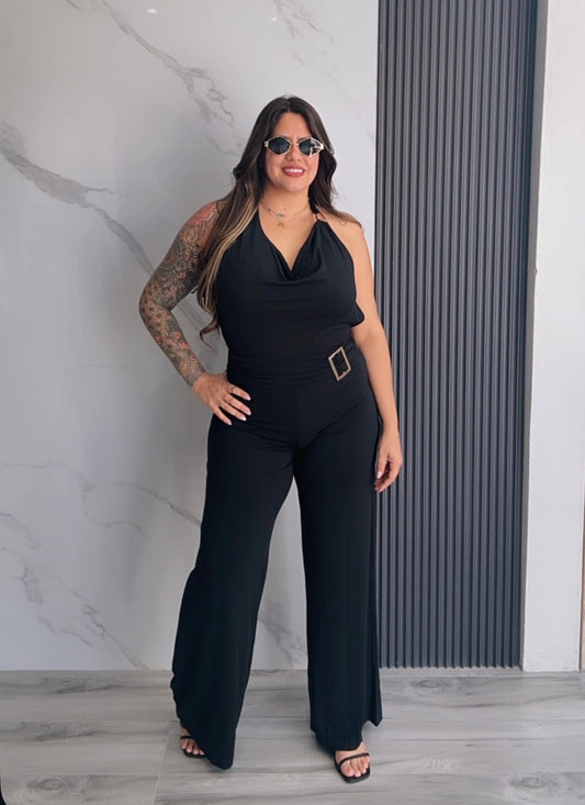 Midnight Halter Jumpsuit