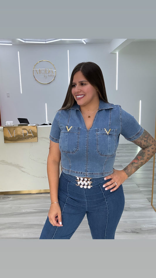 DENIM TOP