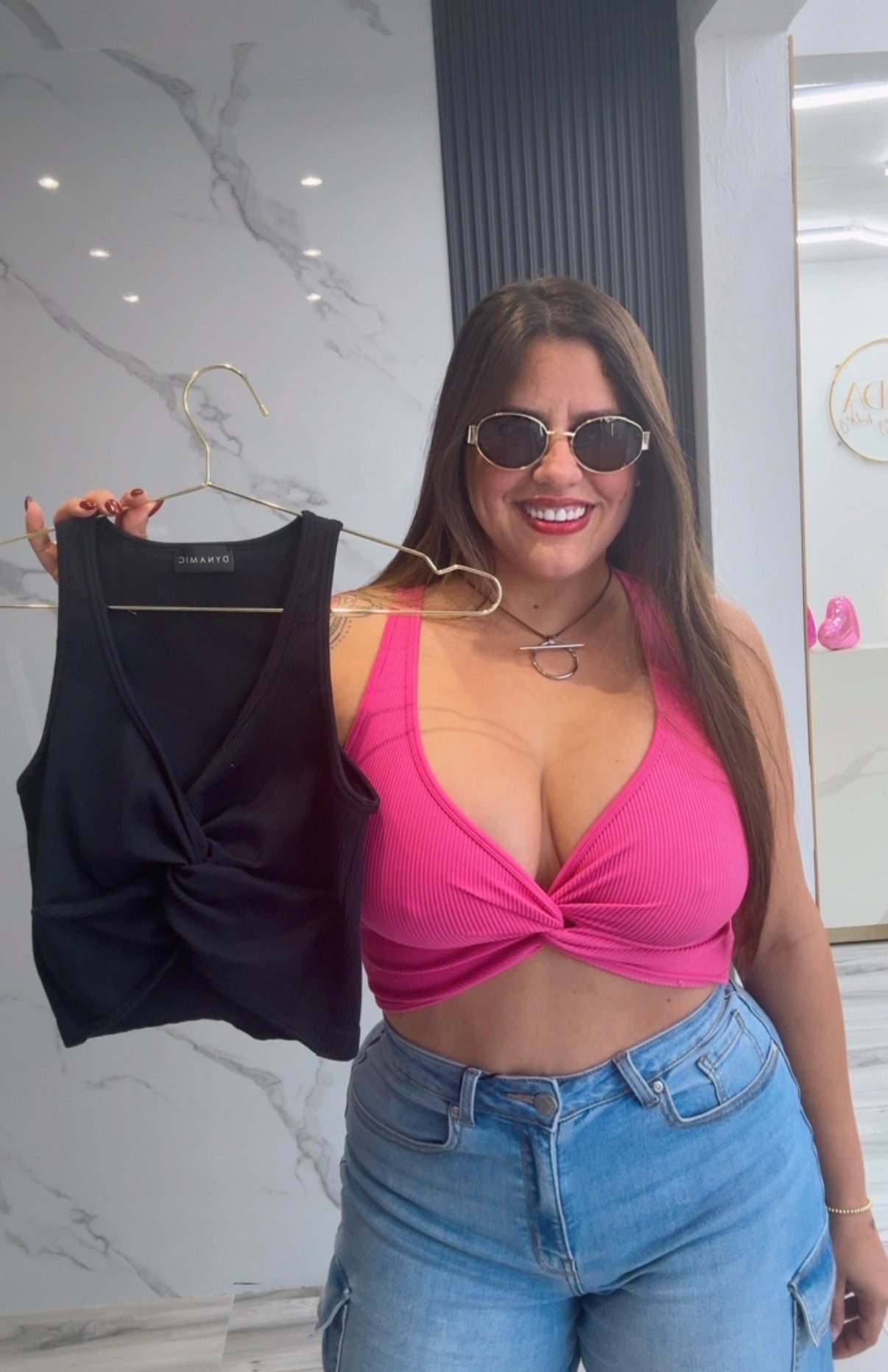 TWISTED FRONT CROP TANK