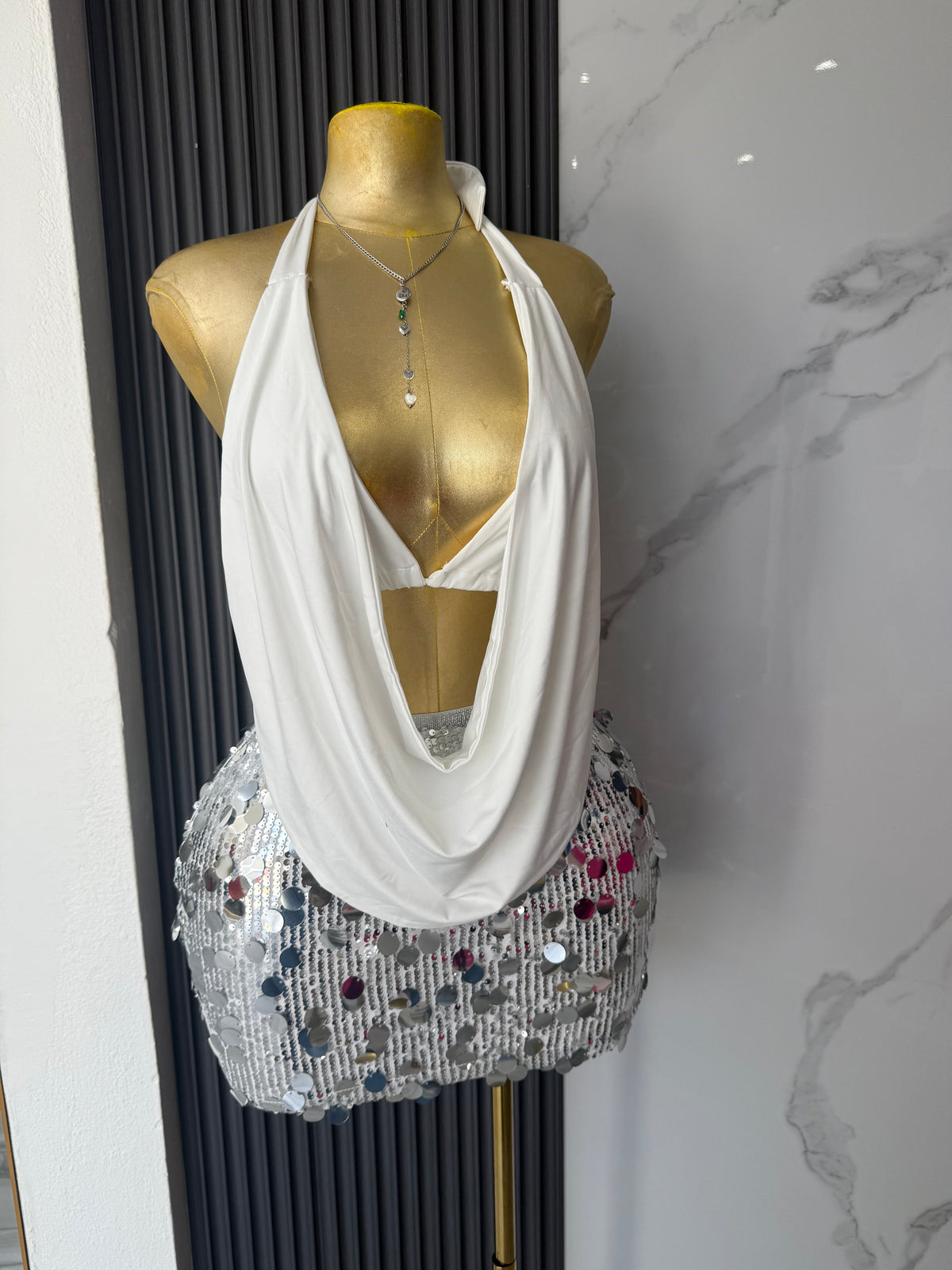 Sequin Mini Skirt