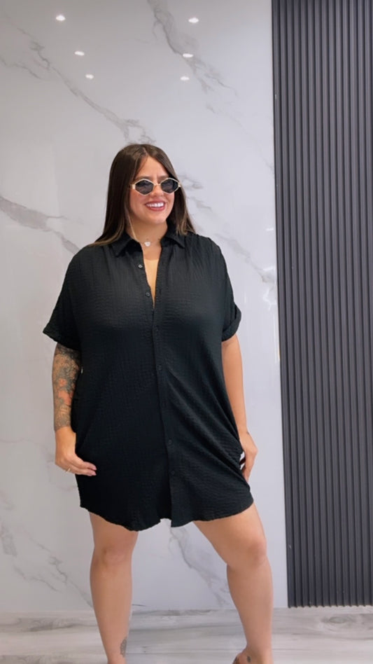 Black Shirt Dress
