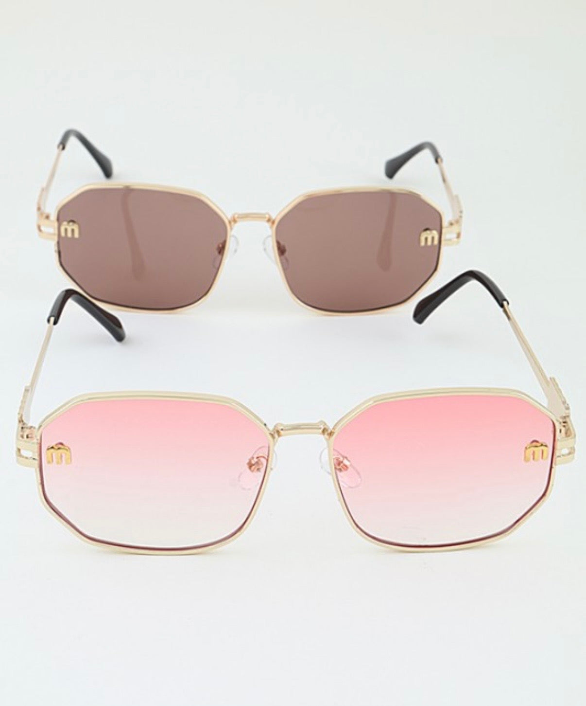 Golden Frame Luxe Sunglasses