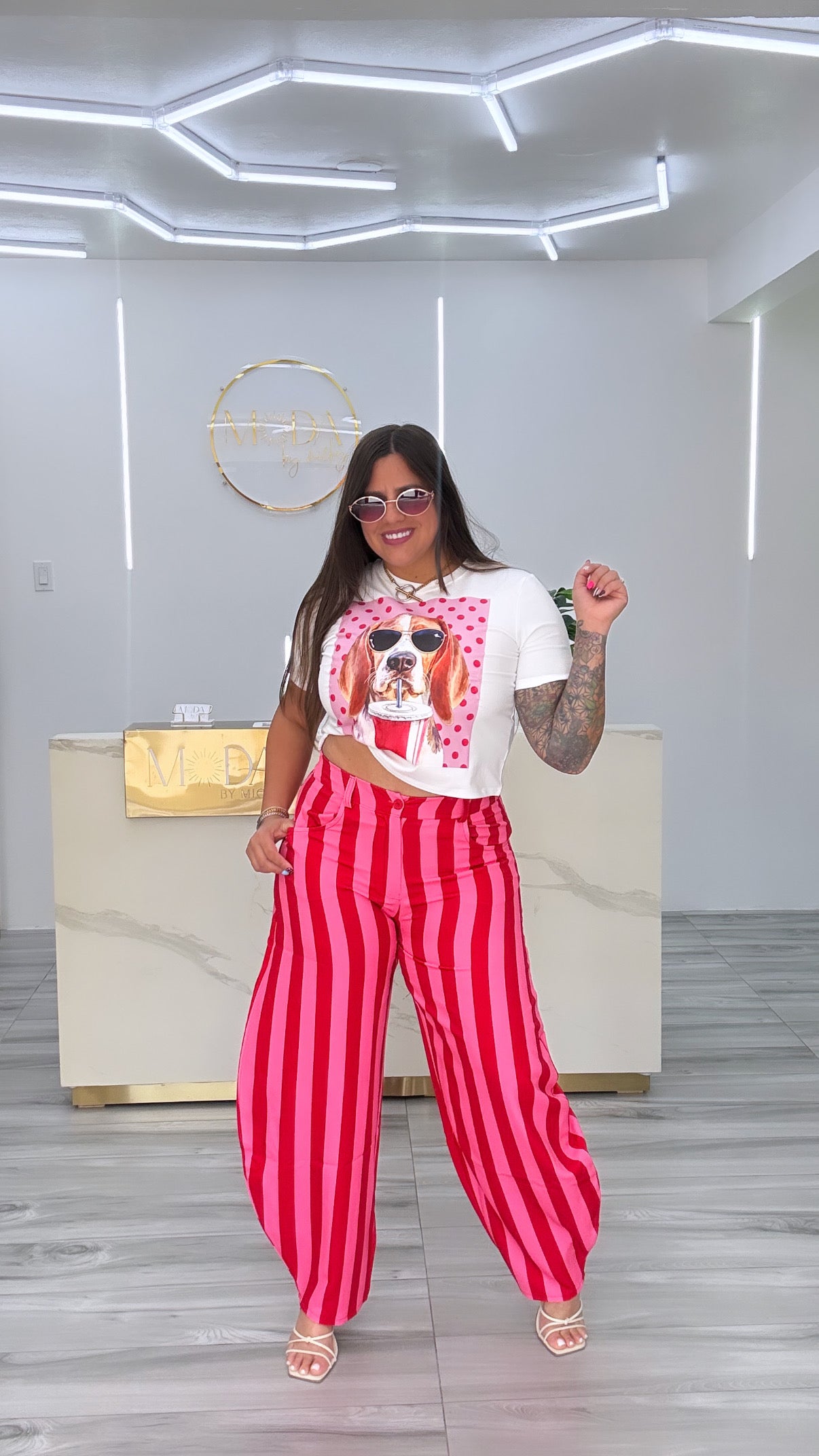 Stripe Balloon Pant