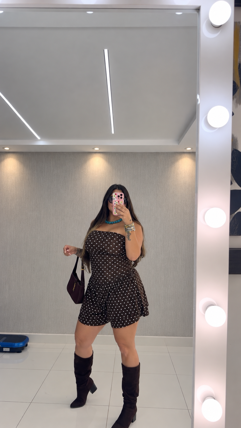 Polka Dot Tube Romper