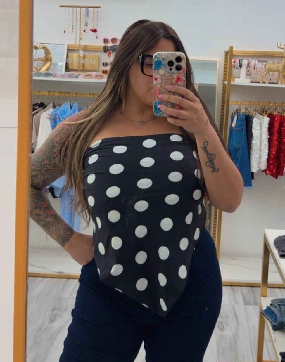 Print Long Square Scarf