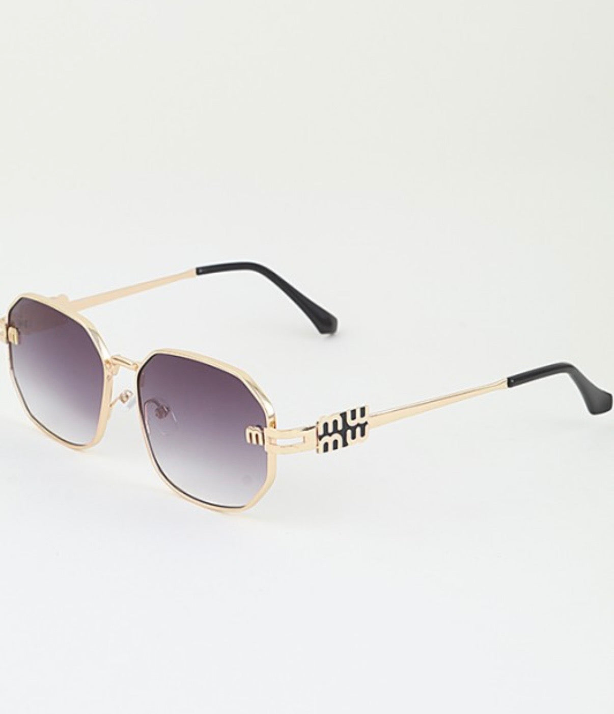 Golden Frame Luxe Sunglasses