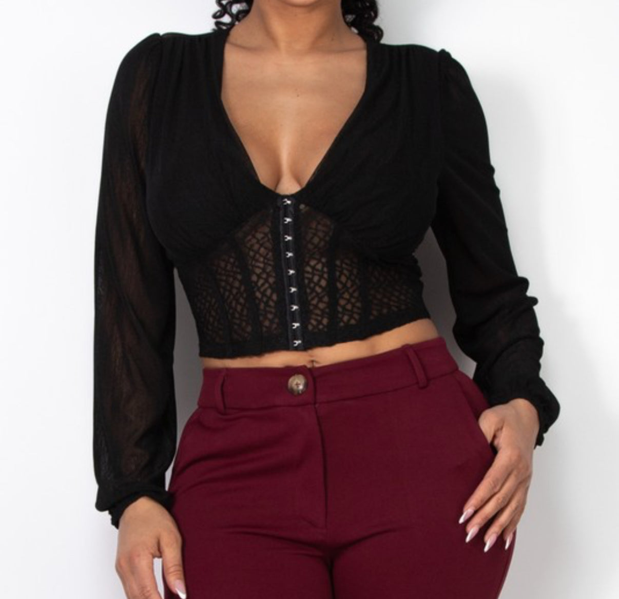 Mesh Crop Top